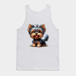 Cute Yorkshire terrier Tank Top